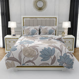 Twilight, TC 300, 100% Pure Cotton Bedsheet with 2 Pillow Covers, 13007