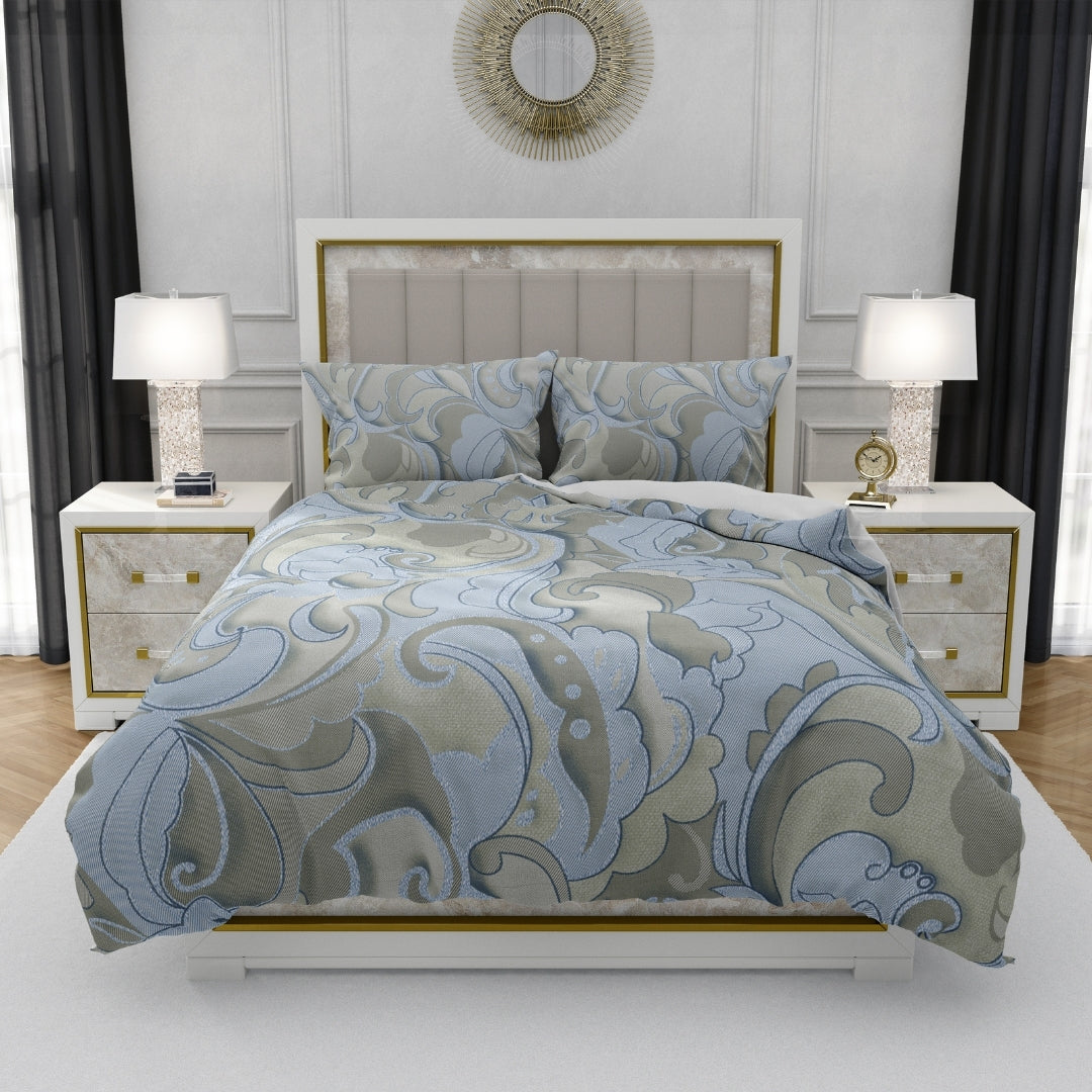 Twilight, TC 300, 100% Pure Cotton Bedsheet with 2 Pillow Covers, 13005