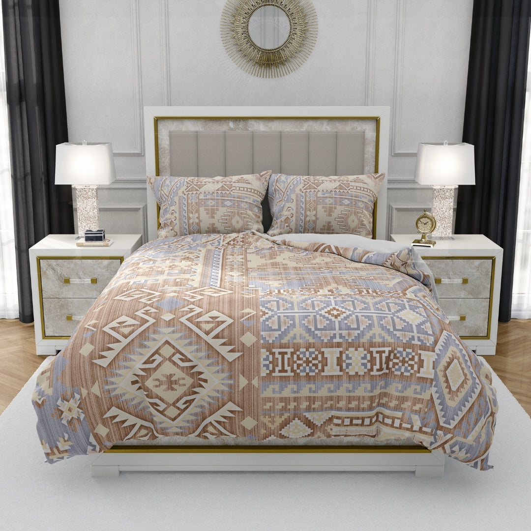 Twilight, TC 300, 100% Pure Cotton Bedsheet with 2 Pillow Covers, 13004