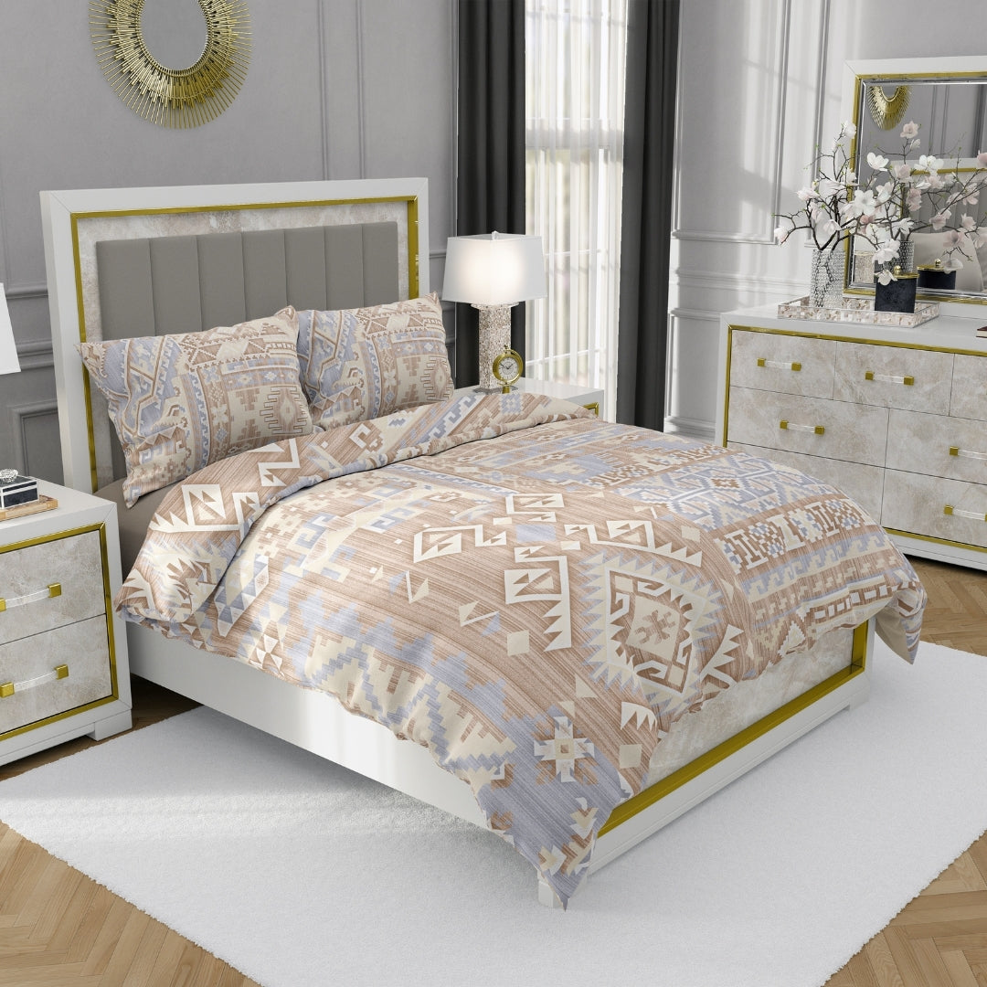 Twilight, TC 300, 100% Pure Cotton Bedsheet with 2 Pillow Covers, 13004