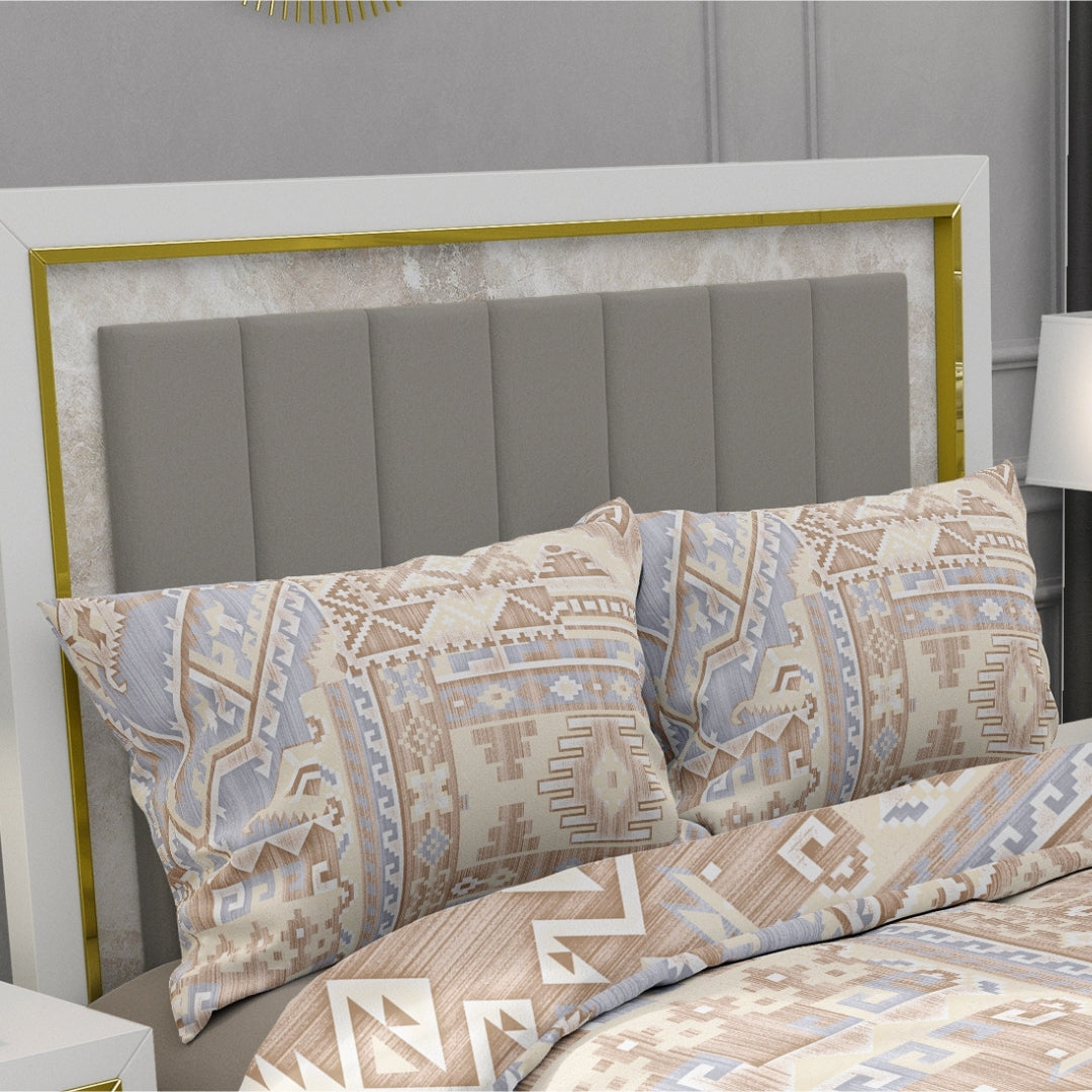 Twilight, TC 300, 100% Pure Cotton Bedsheet with 2 Pillow Covers, 13004