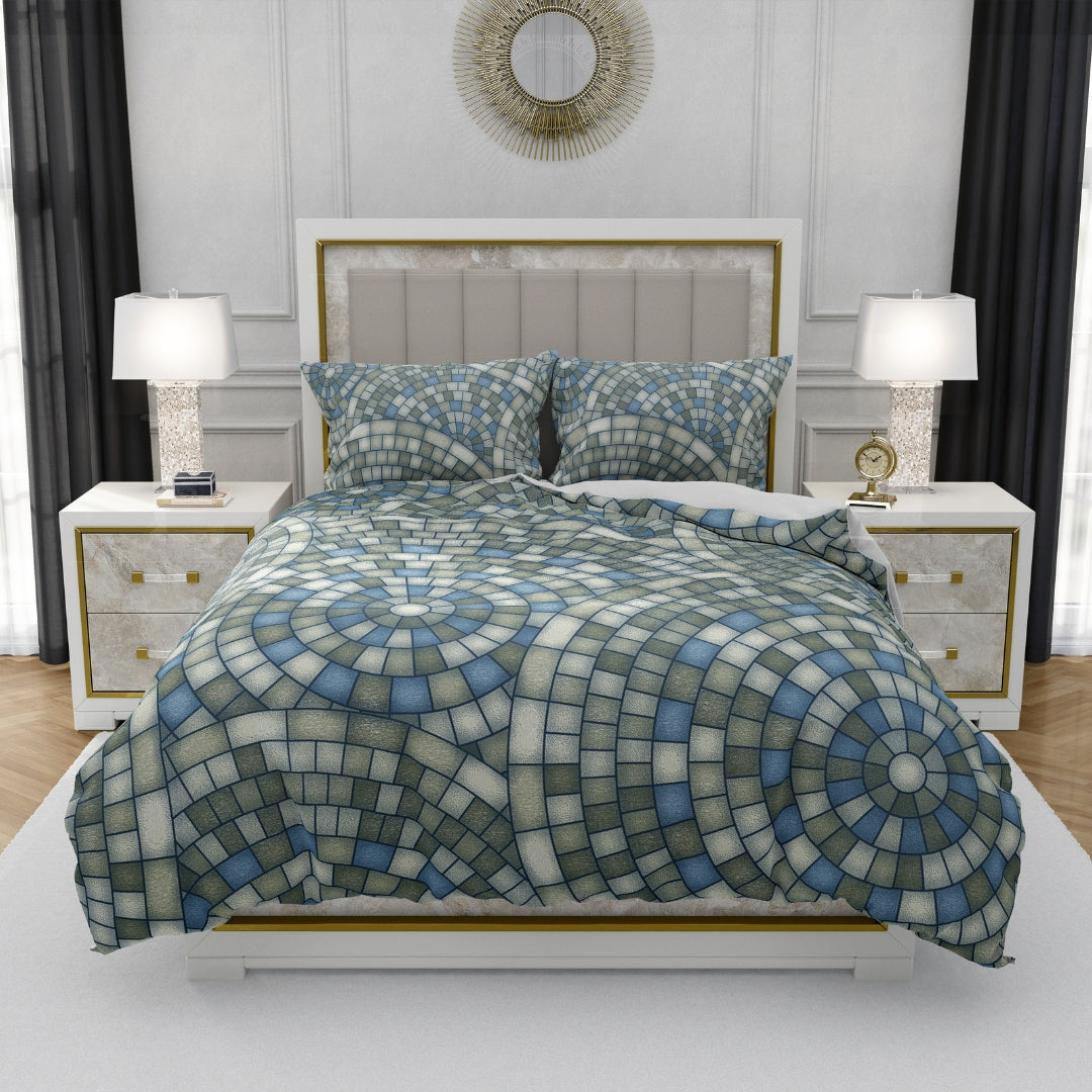 Delta Weave, TC 300, 100% Pure Cotton Bedsheet with 2 Pillow Covers, 9001