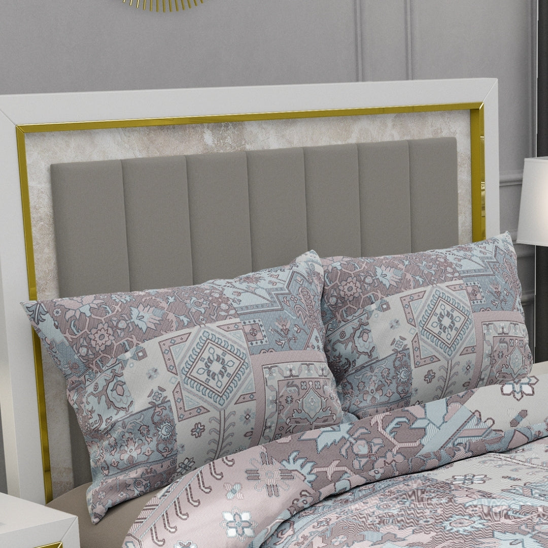 Twilight, TC 300, 100% Pure Cotton Bedsheet with 2 Pillow Covers, 13003