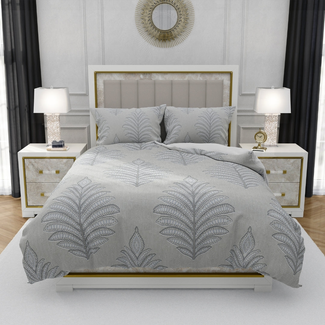 Dream Comfort, TC 300, 100% Pure Cotton Bedsheet with 2 Pillow Covers, 12006