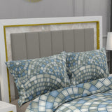 Delta Weave, TC 300, 100% Pure Cotton Bedsheet with 2 Pillow Covers, 9001