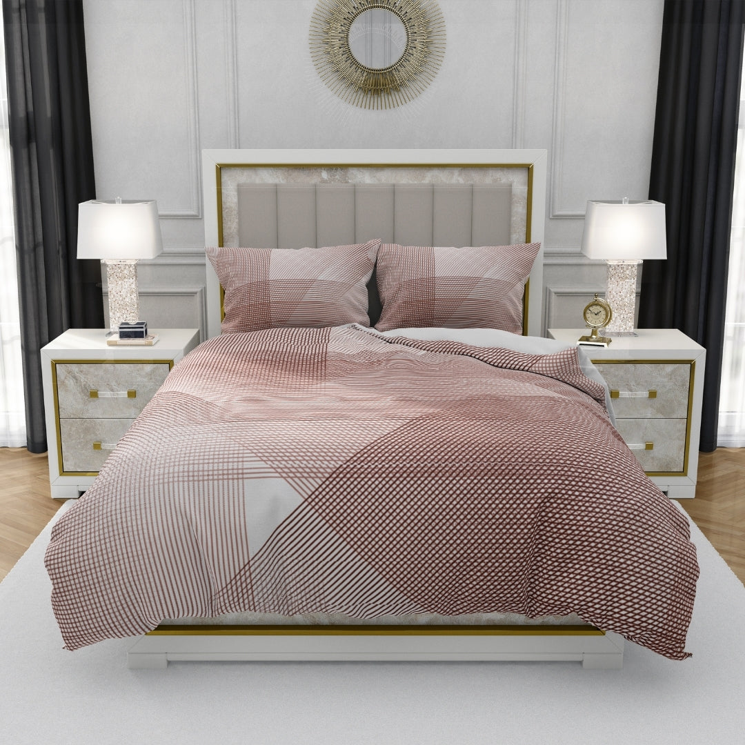 Moon Breeze, TC 250, 100% Pure Cotton Bedsheet with 2 Pillow Covers, 10007