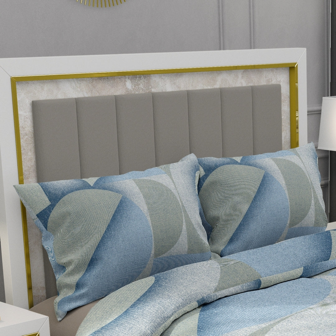 Delta Weave, TC 300, 100% Pure Cotton Bedsheet with 2 Pillow Covers 9002